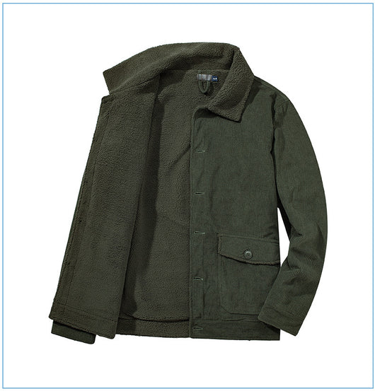 Chaqueta de Cachemira Gruesa para Hombre - Corte Holgado y Casual - Image 11