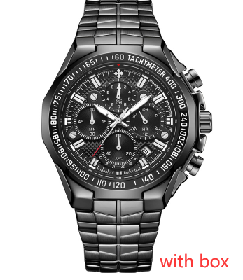 Reloj Cronógrafo de Acero Inoxidable WWOOR para Hombre - Multifunción Resistente al Agua - Image 7