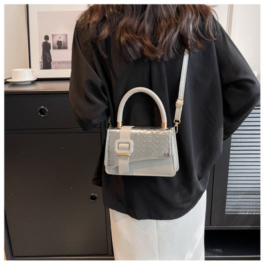Bolsa Bandolera Cuadrada Pequeña con Patrón Brillante para Mujer - Image 17