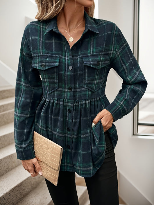 Blusa Elegante con Rayas Verdes - Image 8