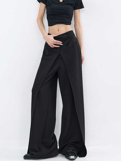Pantalones Sueltos Negros Casuales para Mujer - Corte Recto - Image 3