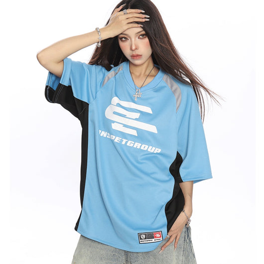 Blusa de Colorblock con Mangas Raglan para Mujer