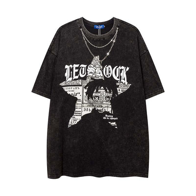 Camiseta Retro Manga Corta con Cadena para Hombre - Image 12