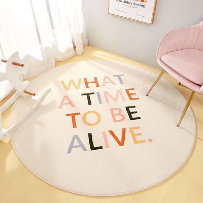 Alfombra Redonda Infantil para Dormitorio y Sala de Estar