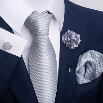 Combo Corbata, Traje y Pañuelo de Bolsillo para Hombre - Juego 8 - Image 45