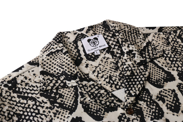 Cardigan Suelto Estampado Leopardo de Manga Corta Unisex