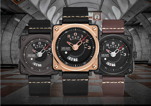 Reloj Deportivo Cuarzo Hombre Esfera Grande Calendario Correa Cuero - Image 7