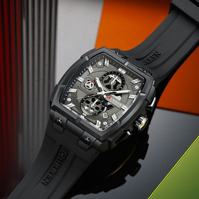 Reloj de Pulsera Hombre Impermeable con Calendario y Seis Agujas - Image 3