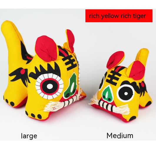 Tigre de Tela Artesanal Estilo Chino - Artesanía Folclórica Especial - Image 5