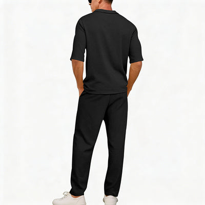 Traje Ejecutivo de Manga Corta con Solapa y Pantalón - Image 28