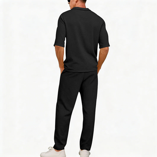 Traje Ejecutivo de Manga Corta con Solapa y Pantalón - Image 28