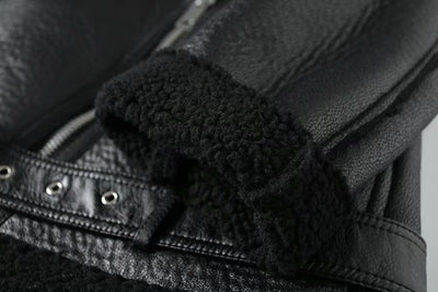 Chaqueta de Cuero Sintético Cordero Invierno - Image 3