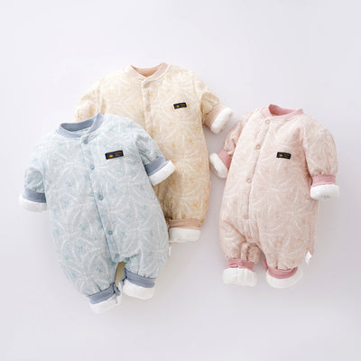 Pijama Enterizo Cálido de Algodón para Bebé Recién Nacido