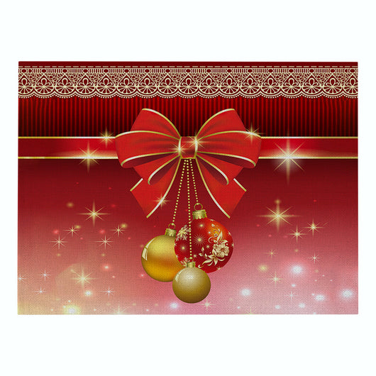 Mantel Individual Navideño Rojo - Algodón y Lino - Image 17