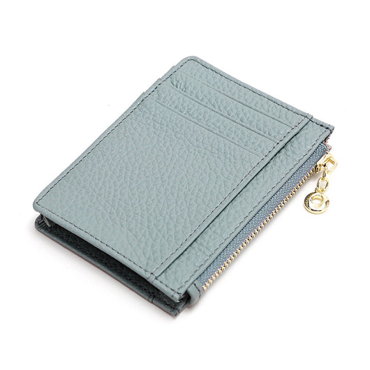 Billetera Compacta de Cuero para Mujer con Monedero Cremallera - Image 11