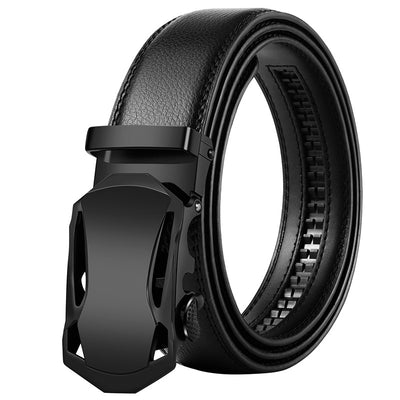 Cinturón de Cuero para Hombre con Hebilla Automática Estilo Coreano - Image 22