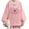 Sudadera con Cuello de Encaje Suelto para Mujer