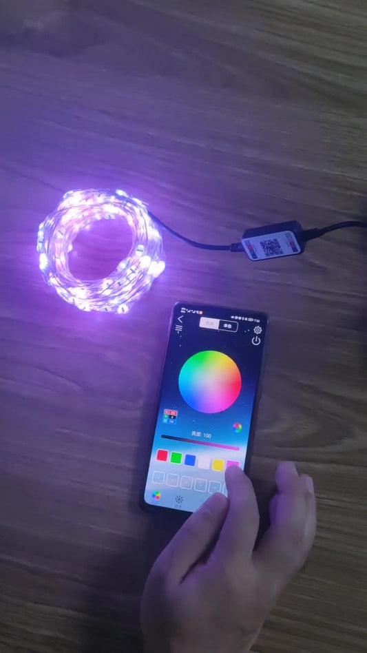 Tira de Luces LED 40 Modos con Control Remoto Infrarrojo y App Bluetooth Inteligente - Image 2