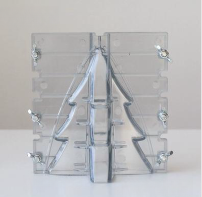 Molde de Vela Plástico Casa Navideña con Reno y Sistema de Fijación - Image 9