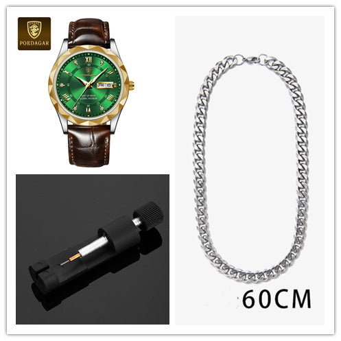 Reloj de Pulsera de Cuarzo Luxury para Hombre con Correa de Cuero - Image 54