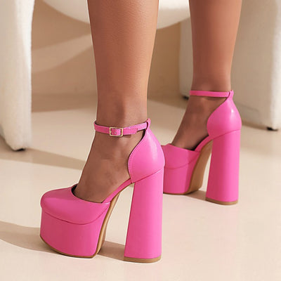 Sandalias de Tacón Alto con Plataforma y Hebilla - Image 10