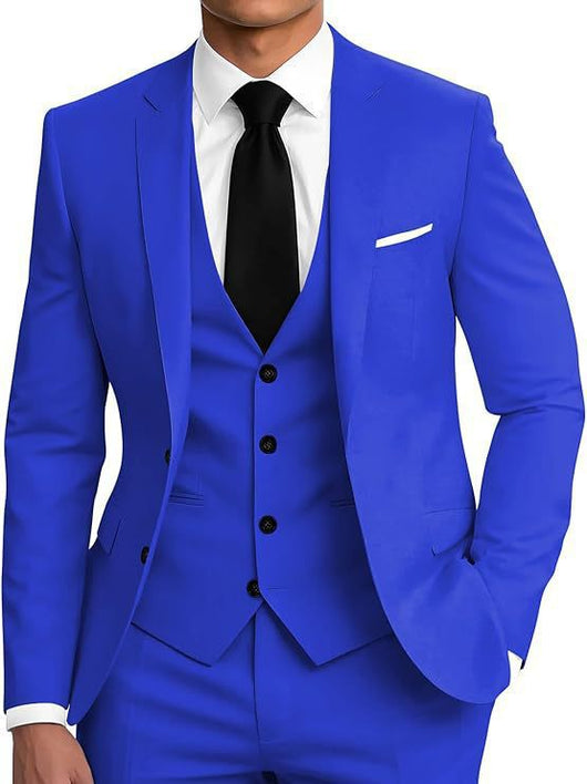 Traje de Negocios Tres Piezas con Botones Dobles para Hombre - Image 7