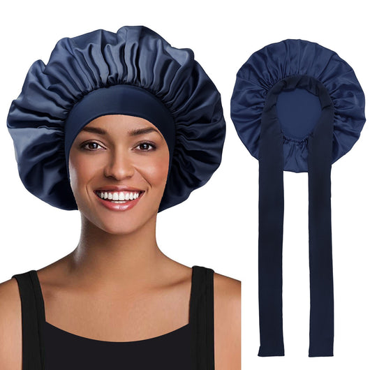 Gorro de Seda con Moño Elástico - Diseño Liso y Elegante - Image 15