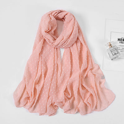 Pañuelo Chiffón Puro Color Perla para Mujer