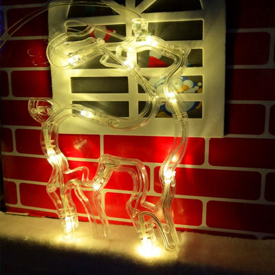 Luces Navideñas LED Decorativas - Ciervos, Campanas, Árboles, Estrellas y Luna - Image 4