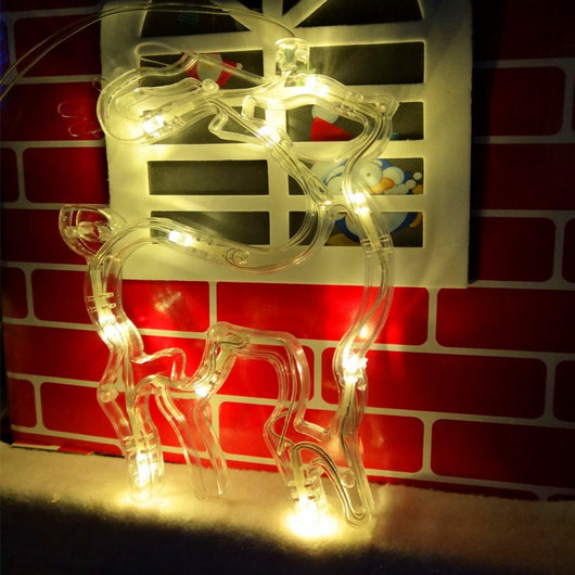 Luces Navideñas LED Decorativas - Ciervos, Campanas, Árboles, Estrellas y Luna - Image 4