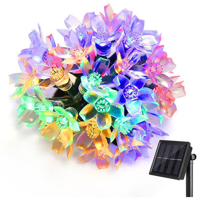 Guirnalda Solar Sakura con Linternas Decorativas Impermeables para Jardín - Image 2