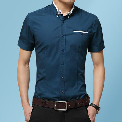 Camisa Clásica de Manga Corta para Hombre - Image 5
