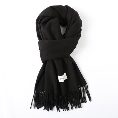Bufanda de Cachemira Artificial con Borlas - Abrigo Cálido para Otoño e Invierno - Image 40