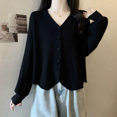 Cardigan Tejido Mujer Cuello V Slim Fit Hombros Rectos - Image 8