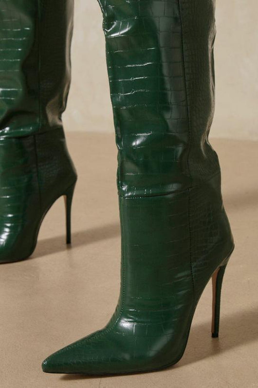 Botas de Tacón Stiletto Punta Afilada Talla Grande para Mujer - Image 15