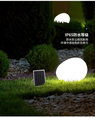 Luz Solar de Piedra Decorativa Impermeable para Exterior - Image 19