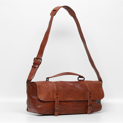 Bolso Mensajero de Cuero Vintage Pulido Piel de Res Premium - Image 10