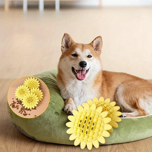 Juguete Masticable de Goma para Perros - Girasol Duradero para Cachorros - Image 11