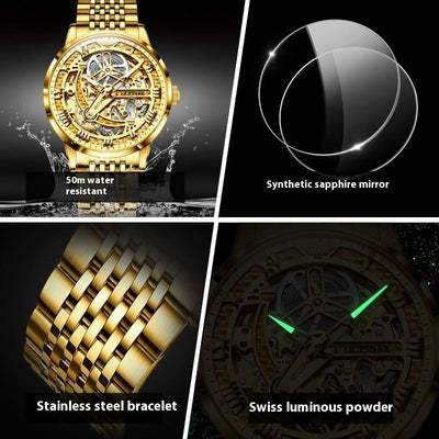 Reloj Mecánico Automático Hueco de Lujo para Hombre - Image 4