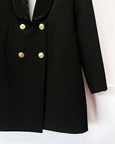 Blazer Elegante Verde Esmeralda con Escote Profundo y Bordado Artesanal - Image 24