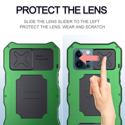 Funda Protectora 3 en 1 con Espejo y Soporte Metálico para iPhone - Image 9