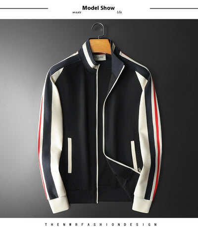 Cardigan Tipo Chamarra con Cuello de Pie para Hombre Talla Grande - Image 10