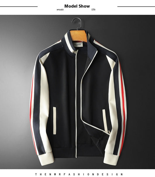Cardigan Tipo Chamarra con Cuello de Pie para Hombre Talla Grande - Image 10