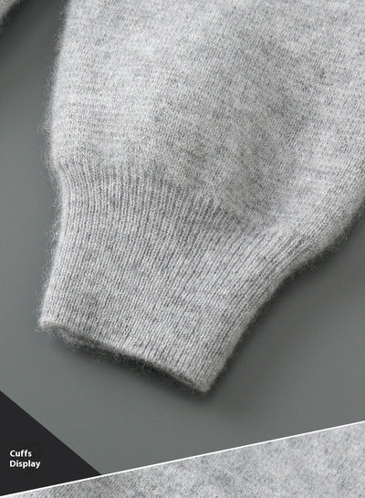 Cardigan de Lana con Cierre y Capucha para Hombre - Image 18