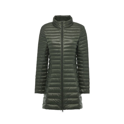 Abrigo Acolchado Mujer Otoño Invierno - Chaqueta Ligera Cuello Alto Ajustada Talla Grande - Image 12