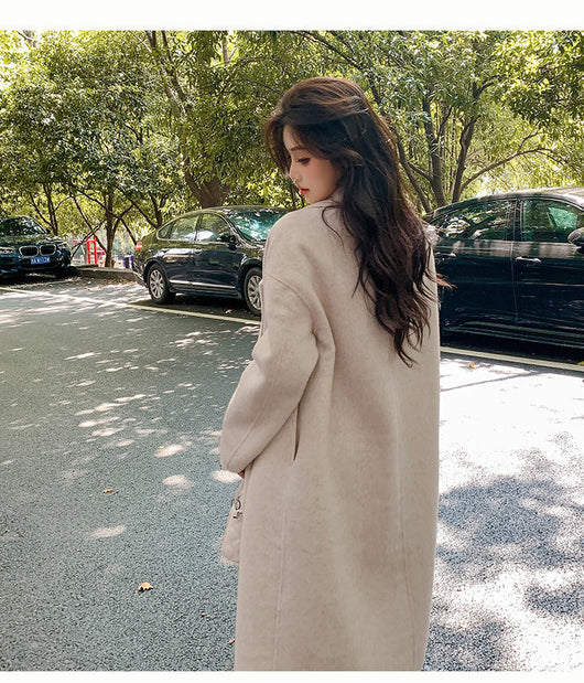 Abrigo Reversible de Cachemira y Lana para Mujer - Otoño e Invierno - Image 12