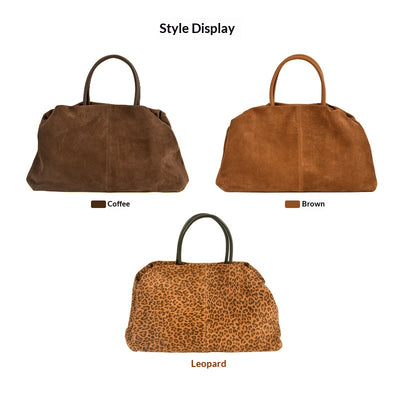 Bolso Tote Retro de Cuero Gamuza Premium para el Día a Día - Image 5