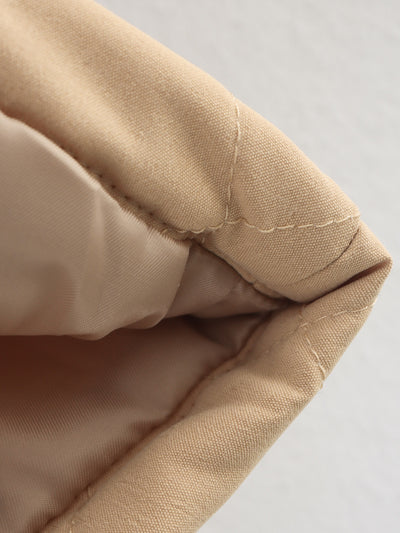 Chaqueta Corta de Algodón Cuello Solapa Diseño Cuadros Diamante Otoño Invierno - Image 17