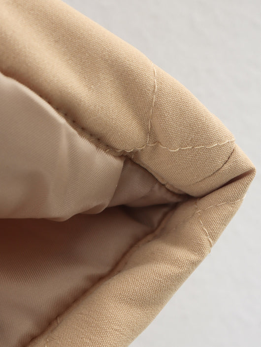Chaqueta Corta de Algodón Cuello Solapa Diseño Cuadros Diamante Otoño Invierno - Image 17