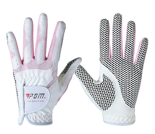 Guantes de Golf con Paño Microfibra y Partículas Antideslizantes